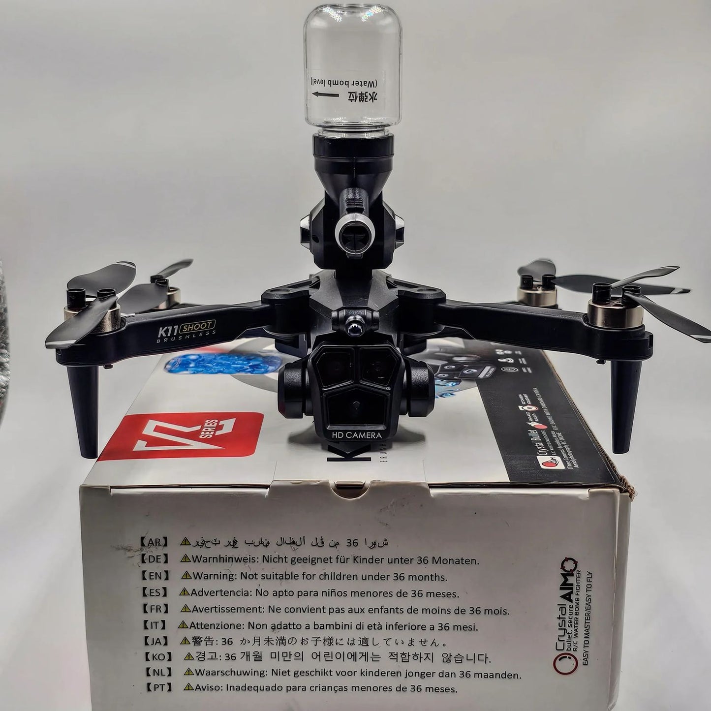 🎁Drone K11 4K con 4 Cámaras y Disparo de Hidrogel🎁